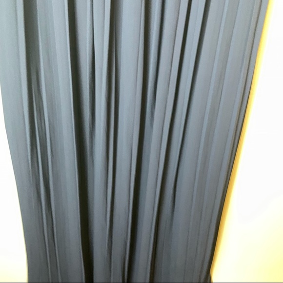 SABINE Navy Pleated Strapless Maxi Dress Size S - Picture 3 of 13